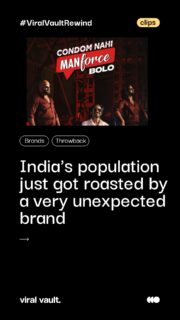 Last year's World Population Day, Manforce Condoms keeps it light yet meaningful with #ManforceHaiTohPossibleHai - a witty digital film nudging couples toward safe habits, minus the awkward. Part of their year-long #CondomNahiManforceBolo property, the campaign proves population awareness doesn't have to be preachy - just clever, funny, and refreshingly honest.
#Manforce #WorldPopulationDay #ManforceHaiTohPossibleHai #CondomNahiManforceBolo #SafeSex #PopulationAwareness #AdvertisingIndia #MankindPharma