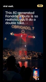 What if Cristiano Ronaldo's greatest moments lit up the sky? 

This creator used AI to reimagine a breathtaking drone tribute to Cristiano Ronaldo, and the result is so realistic, it's hard to believe it never happened. A perfect example of how AI is transforming creativity and visual storytelling.

Credits: @seihanaifilms | @pixverse_official 

#Advertising #Marketing #AI #CreativeAds #Football #FIFA #Innovation #CristianoRonaldo #Ronaldo #ArtificialIntelligence #Drone #CR7

[ advertising, marketing, marketing campaign, marketing strategy, brand strategy, creative ads, advertisement, ads, viral, viral ads, brand campaign, Football, FIFA, innovation, Cristiano Ronaldo, Ronaldo, Artificial intelligence, Drone, CR7 ]