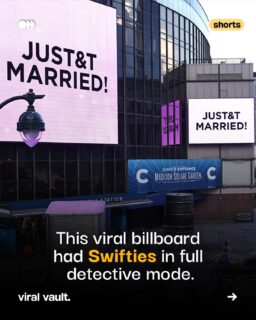 This Viral Billboard Had Swifties in Full Detective Mode. 

One cryptic message, endless theories. Fans thought it was a secret Taylor Swift × Travis Kelce wedding announcement, but it turned out to be a clever marketing stunt.

#TaylorSwift #TravisKelce #Swifties #ViralVaultIndia