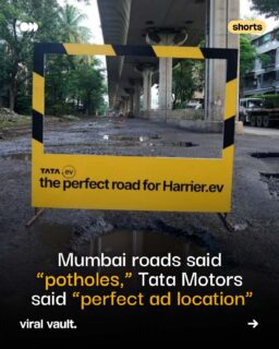 Can a real-world problem become a marketing win? 

Tata Motors turned Mumbai’s potholes into a viral backdrop for the Harrier.ev, proving that timely, contextual marketing can grab attention. 

Smart brand integration or a step too far? Let us know your take in the comments. 

#TataMotors #HarrierEV #Marketing #advertising