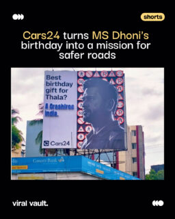 When purpose is real, it doesn't feel like marketing, it feels like responsibility.

Cars24's CrashFree India campaign with MS Dhoni isn't just another celebrity-led brand moment. Instead of using a cultural occasion to promote a product, the campaign shifts the spotlight to a larger mission: road safety.

It's a reminder that the most impactful purpose-driven campaigns are rooted in a brand's category, create genuine value, and inspire conversations that extend beyond the campaign itself.

#Cars24 #MSDhoni #CrashFreeIndia #purposemarketing 

[ Cars24, MS Dhoni, CrashFree India, purpose marketing, brand purpose, road safety, marketing campaign, branding, advertising, celebrity campaign, social impact, brand strategy, campaign analysis, OOH, marketing. ]