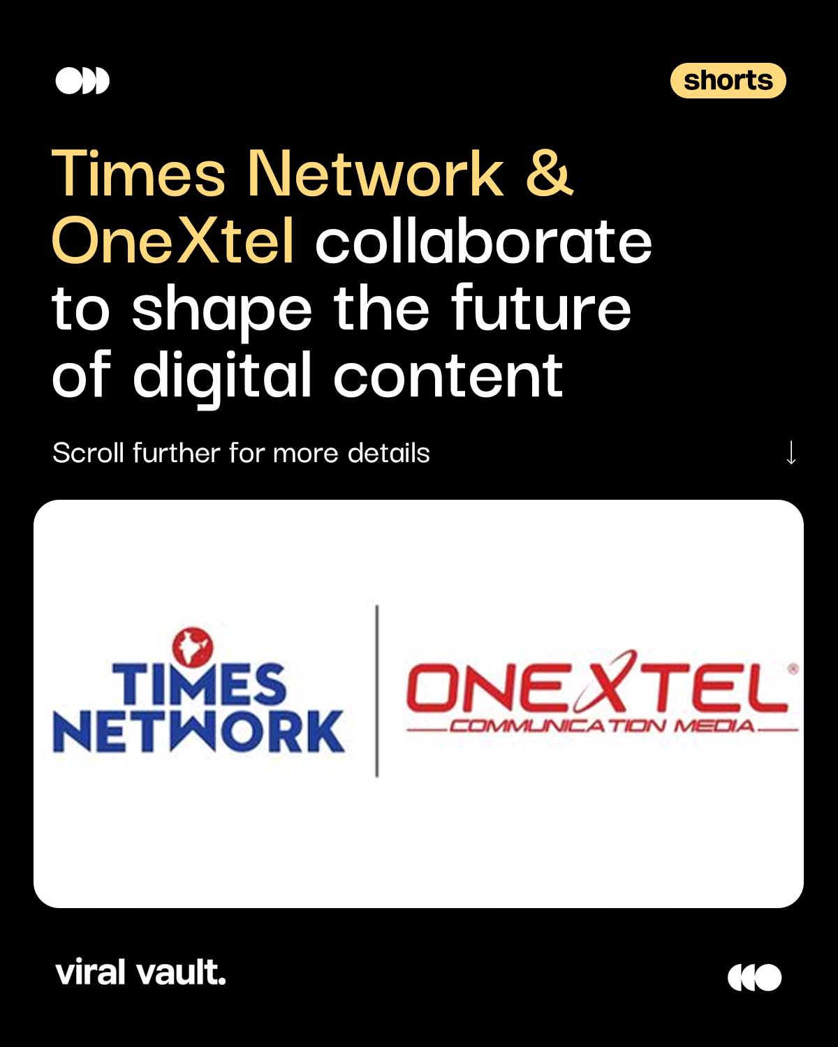 A strategic partnership aimed at scaling digital influence.

Times Network has appointed OneXtel Communication Media as its strategic alliance partner for its digital IPs across India. The collaboration will focus on expanding industry engagement, driving partnership integrations, and accelerating the growth of Times Network’s branded digital platforms.

Spanning sectors such as business, healthcare, education, real estate, and public policy, the alliance aims to create stronger industry connections, unlock new opportunities for brands, and build integrated experiences that blend digital engagement with on-ground activations.

As media companies increasingly invest in owned digital ecosystems, partnerships like these are becoming key to driving scale, reach, and long-term value.

#TimesNetwork #OneXtel #DigitalIPs #ViralVaultIndia 

[ Times Network, OneXtel Communication Media, digital IPs, strategic alliance, media partnership, digital platforms, branded content, industry engagement, integrated marketing, digital transformation, media business, business events, brand partnerships, India media industry, Times Network digital ecosystem. ]