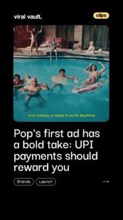 In a world where every UPI app works almost the same, Pop is betting that rewards can make all the difference.

The Razorpay-backed payments app has launched its first-ever brand campaign, "In a Perfect World", using humour and pop culture references to highlight a simple promise: get rewarded every time you pay.

With cashback wars heating up and user loyalty becoming harder to win, Pop is making a bold play to turn everyday payments into everyday rewards.

Will rewards become the next big battleground in India's UPI ecosystem?

#Pop #Razorpay #UPI #DigitalPayments #Fintech #MarketingCampaign #ViralVault 

[ Pop app, Razorpay-backed Pop, Pop UPI rewards, UPI rewards app, digital payments India, fintech marketing, cashback rewards, UPI ecosystem, Google Pay, PhonePe, Paytm, SuperMoney, startup news, brand campaign, advertising news, India fintech. ]