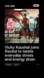 Stress isn’t always visible. But its impact on your energy definitely is.

With everyday hustle, deadlines, and constant pressure, feeling drained has become the norm. Revital’s new campaign featuring Vicky Kaushal shines a light on a simple truth: sometimes it’s not the workload, it’s the stress.

Introducing #StressKamEnergyHardam - a reminder that managing daily stress and maintaining energy go hand in hand.

Less stress. More energy. Better days.

#Revital #VickyKaushal #StressKamEnergyHardam #ViralVaultIndia 

[ Revital campaign, Vicky Kaushal Revital, Stress Kam Energy Hardam, multivitamin, energy booster, stress management, wellness campaign, health and wellness, daily energy, nutrition supplements, Indian advertising campaign, brand marketing, lifestyle marketing. ]