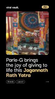 Parle-G celebrates the spirit of Jagannath Rath Yatra with a heartwarming campaign that reminds us of a simple truth: true happiness lies in bringing joy to others.

Rooted in faith, kindness, and community, the film beautifully captures the values that make festivals more than just celebrations.

#ParleG #JagannathRathYatra #RathYatra #ParleProducts #BrandCampaign #ViralVault 

[ Parle-G campaign, Jagannath Rath Yatra campaign, Parle Products, festival marketing, brand storytelling, advertising campaign, Indian festivals, marketing news, creative campaign, faith and community. ]