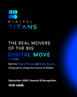 The biggest campaigns are remembered by brands.
The smartest strategies are remembered by the industry.
Digital Titans celebrates the Media Planners, Media Buyers, and Performance Leaders driving growth behind the scenes.
If you've created impact through media, strategy, and innovation, it's time to be recognised.
Entries are now open.
Submission Deadline: 7 August 2026
Link in bio. Apply now.
#DigitalTitans #MediaPlanners #MediaBuyers #DigitalMedia #MediaLeadership #MarketingExcellence #DigitalMarketing #Awards2026 #FutureOfMedia