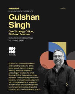 What separates great brands from the rest in the age of AI?
In this edition of #Hindsight, we sit down with Gulshan Singh, Chief Strategy Officer at Tilt Brand Solutions, to unpack how AI is reshaping marketing, brand building, and consumer behaviour.
From why strategy matters more than ever to the rise of AI-powered search and the future of performance marketing, Gulshan shares practical insights on building brands that stay relevant in an increasingly automated world.
Swipe through for sharp perspectives on AI, creativity, brand strategy, and the marketing shifts every marketer should be watching.
#Hindsight #ViralVaultIndia #GulshanSingh #TiltBrandSolutions #AI #BrandBuilding #MarketingStrategy #ArtificialIntelligence