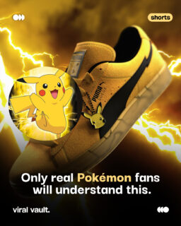 PUMA and Pokémon are celebrating 30 years of the iconic franchise with an exclusive Pikachu Suede sneaker. Featuring a reflective lightning-inspired outsole, a Pikachu charm, and the legendary 'Gotta Catch 'Em All' slogan, this limited-edition drop is made for fans and collectors alike.

#Pokemon #PUMA #Pikachu #Pokemon30 #Sneakers #ViralVaultIndia 

[ Pokémon x PUMA, Pikachu Suede, Pokémon 30th anniversary, PUMA sneakers, Pikachu shoes, limited edition sneakers, sneaker release, sneaker collectors, streetwear, fashion collaboration, Brooklyn pop-up, Pokémon merchandise, sneaker news. ]
