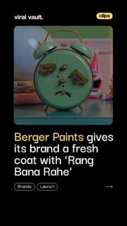 Berger Paints didn't just refresh a logo - they redefined what "protecting colour" means.
From walls to identity, 'Rang Bana Rahe' turns a product promise into a philosophy: stay vibrant, no matter what life throws at you. That's the kind of brand thinking that sticks.
Smart brands don't just sell products. They sell a feeling.
#BergerPaints #RangBanaRahe #BrandStrategy #MarketingIndia #AdCampaign #BrandIdentity #IndianAdvertising