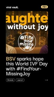This World IVF Day, BSV is doing something most fertility brands don't - talking about the silence, not just the science.
#FindYourMissingJoy isn't a product push. It's a nudge to stop delaying, start conversations, and seek help early - because timely diagnosis changes outcomes.
15-20 million Indian couples face infertility. Stigma shouldn't be one more thing they're fighting.
#WorldIVFDay #FindYourMissingJoy #BSV #FertilityAwareness #ViralVault
