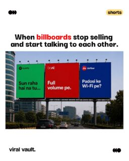 When brands build on each other's ideas, advertising becomes a conversation, not a competition. 

This creative billboard chain is a great example of how OOH advertising can spark collaboration, storytelling, and culture. 

Credit: Ashi Trivedi, Jaishu Patil

#OOH #OOHAdvertising #BrandStrategy #BrandBanter #ViralVaultIndia