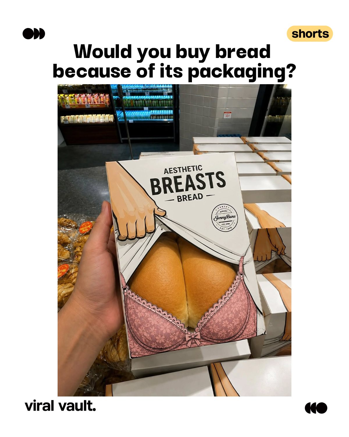 In a crowded market, great packaging doesn't just protect a product, it creates conversations.

With its Aesthetic Breasts Bread, Jenny Buns has transformed an everyday loaf into a bold branding statement, proving that distinctive packaging can be just as memorable as the product itself.

Is this creative marketing at its best or a step too far? Share your thoughts below.

#PackagingDesign #Branding #Marketing #CreativeCampaign #PackagingInnovation #ViralVaultIndia 

{ aesthetic breasts bread, jenny buns, packaging design, creative packaging, food packaging, bakery branding, branding, marketing, product packaging, retail design, visual branding, consumer behaviour, shelf impact, advertising, design }