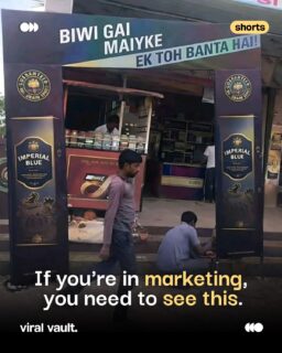 Sometimes the best ads don't sell the product, they sell the feeling.

Imperial Blue mastered the art of turning everyday moments into unforgettable punchlines. "Biwi Gai Maiyke, Ek Toh Banta Hai!" proves that humour and relatability can build a legendary brand without a hard sell.

#Marketing #Advertising #ImperialBlue #CreativeCampaigns #ViralVault