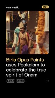 Many colours make a Pookalam. Many hearts make an Onam.

Birla Opus Paints' latest Onam campaign is a heartfelt reminder that festivals are about more than traditions, they're about the people who come together to celebrate them. Using the Pookalam as a symbol of unity, the campaign beautifully shows how shared moments can transform a house into a home.

#BirlaOpusPaints #Onam #Onam2026 #Pookalam #FestiveCampaign #ViralVaultIndia

[ Birla Opus Paints, Onam campaign, Pookalam, Onam 2026, festive marketing, emotional advertising, Indian festival campaign, brand storytelling, community campaign, Leo South Asia, marketing news, advertising campaign. ]