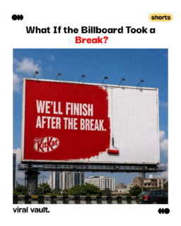 What if KitKat's billboard took a break too? 

A clever spec ad that reimagines KitKat's iconic "Have a Break" message by letting the billboard itself take the break. A simple idea executed in a way that's hard to ignore.

Credit: @theadguyy 

#KitKat #SpecAd #OOH #CreativeAdvertising #Advertising #Marketing #ViralVaultIndia