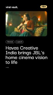 What if your living room felt like the front row of a cinema?

Havas Creative India brings that vision to life with its latest campaign for JBL Bar 1300MK2. Built around the idea of "The Future of Home Cinema," the campaign showcases how immersive, wireless surround sound can transform everyday entertainment into a cinematic experience.

A smart blend of storytelling, technology, and premium design, proving that great sound deserves an equally great campaign.

#JBL #JBLBar1300MK2 #HavasCreative #HavasIndia #HARMAN #HomeCinema #ViralVaultIndia 

[ JBL Bar 1300MK2, JBL campaign, Havas Creative India, HARMAN India, home cinema campaign, surround sound system, wireless audio, advertising campaign, creative marketing, consumer technology, brand storytelling, marketing news. ]