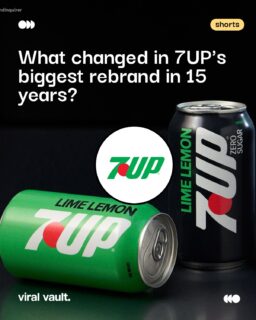 7UP just had its biggest glow-up in 15+ years - and it's more than a new logo.
The formula flips from lemon-lime to lime-lemon, leaning into a bolder, sharper citrus taste younger drinkers are craving. The look got a refresh too: a streamlined all-caps logo, richer colours and a bold "Lime Lemon" label replace the old superscripted design. Designed in-house by Keurig Dr Pepper with agency Deutsch - but only in the US, since PepsiCo owns 7UP everywhere else.
#7UP #Rebrand #MarketingNews #PackagingDesign #ViralVaultIndia