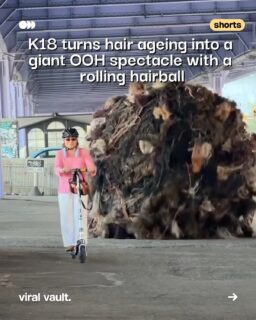 K18 turned hair ageing into a spectacle - literally.

Meet “Tumblehair,” a car-sized ball of hair rolling through New York City, representing the 161 billion strands K18 says New Yorkers could collectively retain with its new hair-longevity serum.

Instead of simply talking about weaker, ageing hair, K18 made the invisible visible - and turned a beauty message into an OOH experience people couldn’t ignore.

#K18 #HairLongevity #OOH #OutOfHomeAdvertising #CreativeAdvertising #ViralVaultIndia 

[ k18, tumblehair, futureiq, hair longevity serum, ooh advertising, experiential marketing, brand activation, public art, guerrilla marketing, haircare marketing, product marketing, creative campaign ]