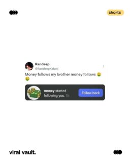 "Money follows, my brother. Money follows."
Swipe for the moment that broke the internet
#RaviKishan #MoneyFollowsMyBrother #DesiMemes #ViralMoment #ViralVaultIndia