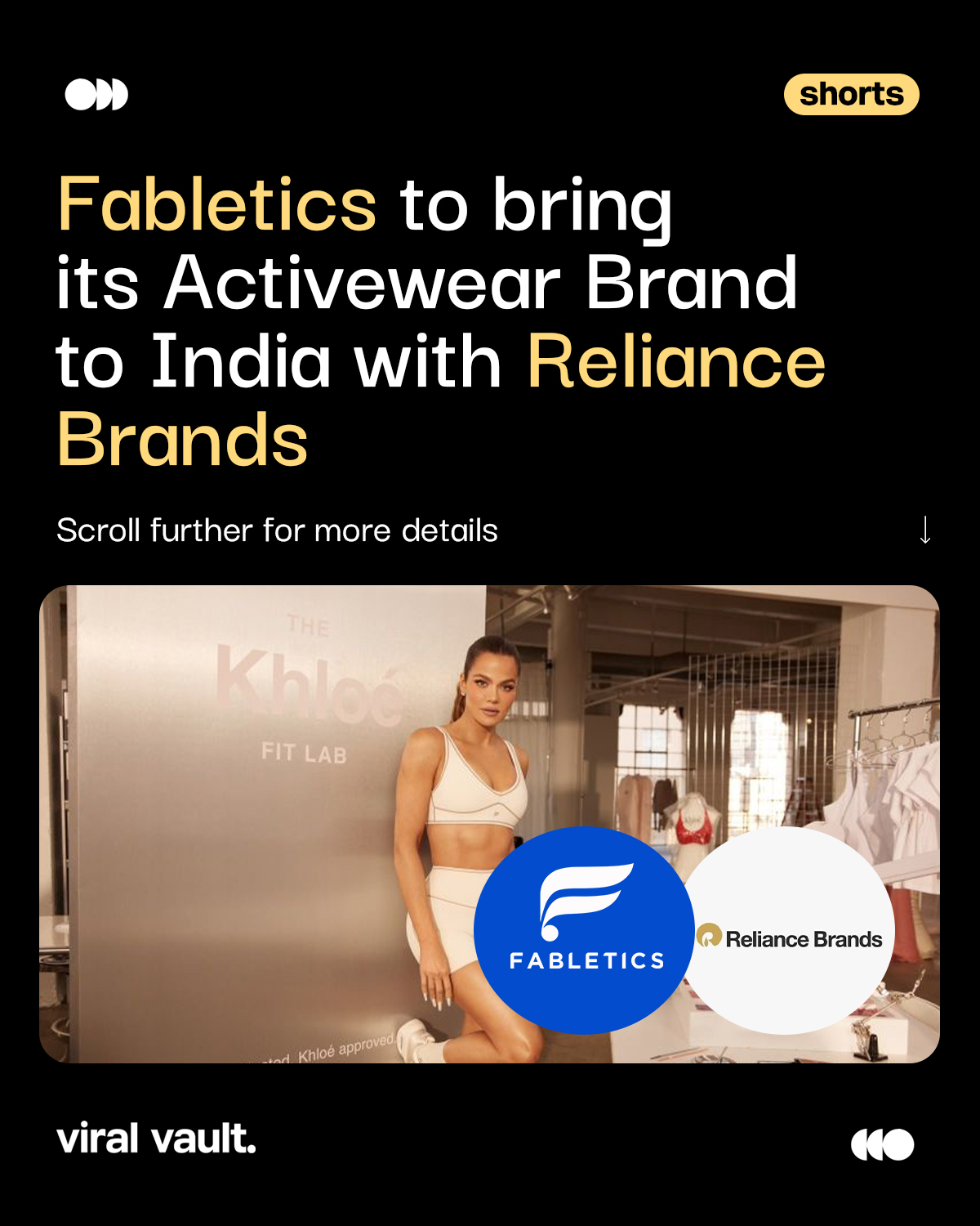 Fabletics is coming to India! 

US-based activewear brand Fabletics is entering the Indian market in partnership with Reliance Brands. The brand will launch its India website and first mono-brand store at DLF Promenade, Vasant Kunj, New Delhi, followed by a second store in Mumbai.

The India launch will feature men’s and women’s activewear across training, running, yoga, Pilates and everyday movement, as Fabletics looks to tap into India’s growing athleisure and activewear market.

#Fabletics #FableticsIndia #RelianceBrands #Activewear #Athleisure #ViralVaultIndia 

[ Fabletics India, Fabletics launch India, Reliance Brands, Fabletics Reliance partnership, Fabletics store India, activewear brands India, athleisure market India, Fabletics Delhi store, Fabletics Mumbai store, Fabletics India website ]
