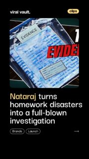 Homework disaster? Case closed. 

One spilled glass of water can turn hours of homework into a complete mystery. Nataraj’s latest campaign puts two young detectives on the case, leading to one simple solution - Nataraj Gelix Waterproof Gel Pen.

With waterproof ink and an MRP of just ₹6, Gelix is designed to keep everyday writing safe from unexpected spills.

Because sometimes, the smallest school essential can save the biggest homework headache.

#Nataraj #NatarajGelix #GelixWaterproofGelPen #HindustanPencils #ViralVaultIndia 

[ Nataraj Gelix Waterproof Gel Pen, Nataraj campaign 2026, Hindustan Pencils, waterproof gel pen, stationery brands, school stationery, homework essentials, kids stationery, back to school campaign, advertising campaign India ]