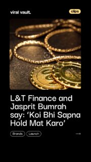 Don’t put your dreams on hold - turn your gold into opportunity. 

L&T Finance has launched a new gold loan campaign featuring Jasprit Bumrah, built around the message “Koi Bhi Sapna Hold Mat Karo, L&T Finance Gold Loan Karo.”

The three films spotlight everyday aspirations - from a farmer expanding his livestock to a homemaker buying consumer durables and a kirana store owner replenishing inventory. The campaign will roll out across TV, digital, transit and on-ground activations across multiple markets.

#LTFinance #JaspritBumrah #GoldLoan #LTFinanceGoldLoan #ViralVaultIndia 

[ L&T Finance gold loan campaign, Jasprit Bumrah L&T Finance, Jasprit Bumrah new ad, L&T Finance campaign, gold loan advertising, Koi Bhi Sapna Hold Mat Karo, L&T Finance Gold Loan, financial services marketing, Indian advertising campaign ]