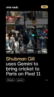 What if your AI assistant could find you a cricket match… in Paris?

Google’s latest Pixel 11 campaign puts Shubman Gill and Gemini at the centre, turning a cricket-obsessed day in Paris into a clever showcase of AI in action. Instead of just answering questions, Gemini helps Gill discover a local tape-ball cricket club and even pulls up directions.

It’s a smart shift from “AI can answer” to “AI can actually help you do things.” 

#GooglePixel #Pixel11 #ShubmanGill #GeminiAI #GoogleGemini #ViralVaultIndia 

[ Google Pixel 11, Shubman Gill Pixel campaign, Gemini AI campaign, Google Pixel India, Pixel 11 advertisement, Shubman Gill Google ad, Gemini AI, AI smartphone features, Pixel 11 marketing campaign, Google smartphone campaign. ]