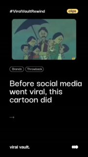 In 1969, a wordless cartoon said what a thousand speeches couldn't. "Umbrella" used one simple image - a family crammed under a tiny umbrella vs. one comfortably dry - to spark India's conversation on family planning. No dialogue, just design that spoke to everyone.
#Throwbackads #IndianHistory #VintageAnimation #ClassicAds #ViralVaultIndia