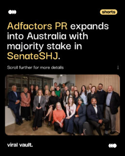 Adfactors PR is taking a bigger step into the Asia-Pacific market. 

The PR major has acquired a majority stake in Australian communications consultancy SenateSHJ. SenateSHJ will continue under its existing name and leadership, with Angela Scaffidi AM as Co-founder & Chair and Darren Behar as CEO, while continuing operations from its Sydney and Melbourne offices.

Adfactors PR CEO Nijay N. Nair will join the SenateSHJ board. The partnership will give Adfactors PR a stronger APAC presence, while SenateSHJ gains access to Adfactors PR’s scale, international network and India market. The deal is also expected to create new opportunities across the India–Australia business corridor and the wider APAC region.

#AdfactorsPR #SenateSHJ #PRNews #PublicRelations #ViralVaultIndia