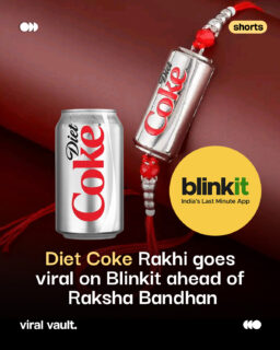 From a fizzy obsession to a festive bond. Blinkit just gave Diet Coke lovers a Rakhi they didn’t know they needed.

#Blinkit #DietCoke #DietCokeRakhi #RakshaBandhan #ViralVaultIndia 

[ Blinkit, Diet Coke Rakhi, Raksha Bandhan, quirky Rakhi, unique Rakhi, Blinkit viral campaign, social media trends, festive marketing, brand marketing ]