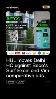 HUL has moved the Delhi High Court against Beco’s #WarOnWhatsHidden campaign, which compares Surf Excel Matic Liquid and Vim Dishwash Gel on their ingredients. Beco says its claims are backed by independent lab testing, while HUL calls the ads “untrue and misleading.”

The legal battle now puts comparative advertising, product claims and ingredient transparency in the spotlight.

#HUL #Beco #SurfExcel #Vim #ComparativeAdvertising #AdvertisingNews #ViralVaultIndia 

[ HUL vs Beco, Beco War On Whats Hidden, Surf Excel comparative ad, Vim comparative advertising, HUL Delhi High Court, Beco advertising campaign, Surf Excel Matic Liquid, Vim Dishwash Gel, comparative advertising India, FMCG advertising, ingredient transparency, advertising legal battle, brand advertising controversy, HUL Beco case, marketing news India ]
