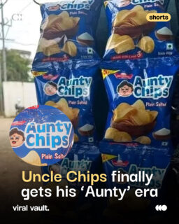 Uncle had the shelf for years. Now Aunty has arrived to claim her share of the crunch. 

The internet is loving this unexpected snack sibling moment!

Source- @indianrareimages 

#AuntyChips #UncleChips #Viral #InternetFinds #funnyfinds #ViralVaultIndia 

[Aunty Chips, Uncle Chips, Viral Product, Funny Packaging, Snack Brand, Chips Packet, Viral News, Indian Snacks, Meme Culture, Funny News, Roadside Shop, Social Media, Viral Image, Desi Meme, Internet Humor, Snack Industry, Packaging Design, Trending, India Viral, Funny Brand]
