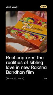 Some bonds don’t need to be said - they’re felt. 

This Raksha Bandhan, Real celebrates the beautiful chaos of siblinghood with ‘Real Greetings’ - from endless teasing and silly fights to the quiet moments of care and support that say, “I’ve got your back.”

Because behind every fight is a little love, and behind every tease is a bond that lasts forever.

#RealGreetings #DaburReal #RakshaBandhan #Rakhi #SiblingLove #SiblingBond #ViralVaultIndia 

[ Real Greetings, Real Juices, Dabur Real, Raksha Bandhan campaign, sibling bond, sibling love, Rakhi campaign, Raksha Bandhan advertising, Dabur India campaign, festive marketing campaign ]