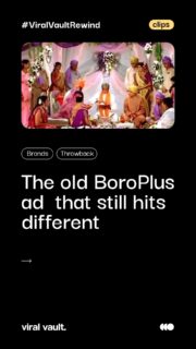 This classic ad didn't just sell antiseptic cream - it sold trust, one Amitabh Bachchan baritone at a time. Groom gets a shaving cut, ceremony pauses, Pandit ji swoops in with BoroPlus, crisis averted, shaadi continues. Peak Indian household nostalgia, no notes.
90s and 2000s kids, you know this jingle lives rent-free in your head.
#BoroPlus #ThrowbackAds #IndianAdvertising #AdvertisingHistory #ViralVaultIndia