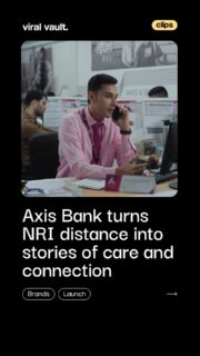 Miles apart, but never disconnected.

Axis Bank’s new NRI campaign, ‘Far Away But Never Apart’, turns everyday acts of care into heartfelt stories of connection. Conceptualised by TBWA\Lintas, the campaign showcases how NRIs continue to support their loved ones in India with the help of Axis Bank’s NRI Banking Services and Relationship Managers.

From helping a parent find companionship to arranging medical care from overseas, the campaign highlights how banking can help bridge the distance when it matters most.

#AxisBank #NRIBanking #NRI #FarAwayButNeverApart #TBWALintas #ViralVaultIndia 

[ Axis Bank NRI campaign, Axis Bank NRI Banking Services, Far Away But Never Apart, TBWA\Lintas campaign, NRI banking, NRI services, banking campaign, Axis Bank advertising, NRI financial services, digital banking ]