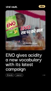 Acidity has many names, and ENO is ready for all of them. 

With its latest campaign, “Acidity ke kayi naam, ENO sab par kare kaam,” ENO takes a fresh approach to everyday digestive discomforts such as gas, bloating, heaviness, indigestion and sour burps. Created by Ogilvy India, the campaign brings these familiar family moments to life through regional films in Hindi, Telugu and Marathi.

A relatable new chapter in ENO’s communication, reminding us that acidity doesn’t always come with just one name.

#ENO #ENOIndia #Haleon #OgilvyIndia #Acidity #ViralVaultIndia 

[ ENO campaign 2026, ENO India, Haleon, Ogilvy India, acidity campaign, acidity relief, digestive discomfort, gas and bloating, indigestion, Indian advertising, healthcare advertising, FMCG marketing ]