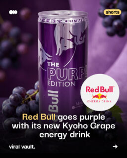 Red Bull just went purple!

Red Bull Philippines has officially launched the Purple Edition: Kyoho Grape, now available nationwide at 7-Eleven stores across the Philippines.

Featuring an intense Kyoho grape flavour with herbal and subtle red-berry notes, the new edition brings a bold twist to the classic Red Bull lineup. The flavour has already made its mark in markets including Japan, Korea and Singapore.

#RedBull #RedBullPurpleEdition #KyohoGrape #RedBullPhilippines #ViralVaultIndia

[ Red Bull Purple Edition, Kyoho Grape Red Bull, Red Bull Philippines, Red Bull energy drink, Purple Edition launch, Kyoho grape flavour, Red Bull new flavour, energy drink launch ]