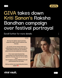 GIVA has withdrawn its latest Raksha Bandhan campaign featuring Kriti Sanon following online backlash over the ad’s portrayal of the festival, including Sanon tying a rakhi to her pet dog.

The jewellery brand said the campaign was never intended to hurt sentiments and has been removed from all media. Sanon defended the campaign, saying festivals are about emotions and meaning, while Nupur Sanon and Rahul Gandhi also voiced support for her.

The episode once again highlights the challenges brands face when reinterpreting cultural traditions in advertising.

#GIVA #KritiSanon #RakshaBandhan #GIVAAd #Advertising #Marketing 

[ GIVA Raksha Bandhan ad, Kriti Sanon GIVA campaign, GIVA controversy, Raksha Bandhan advertising, GIVA campaign backlash, Kriti Sanon ad controversy, festive marketing, Indian advertising, brand controversy, cultural advertising ]