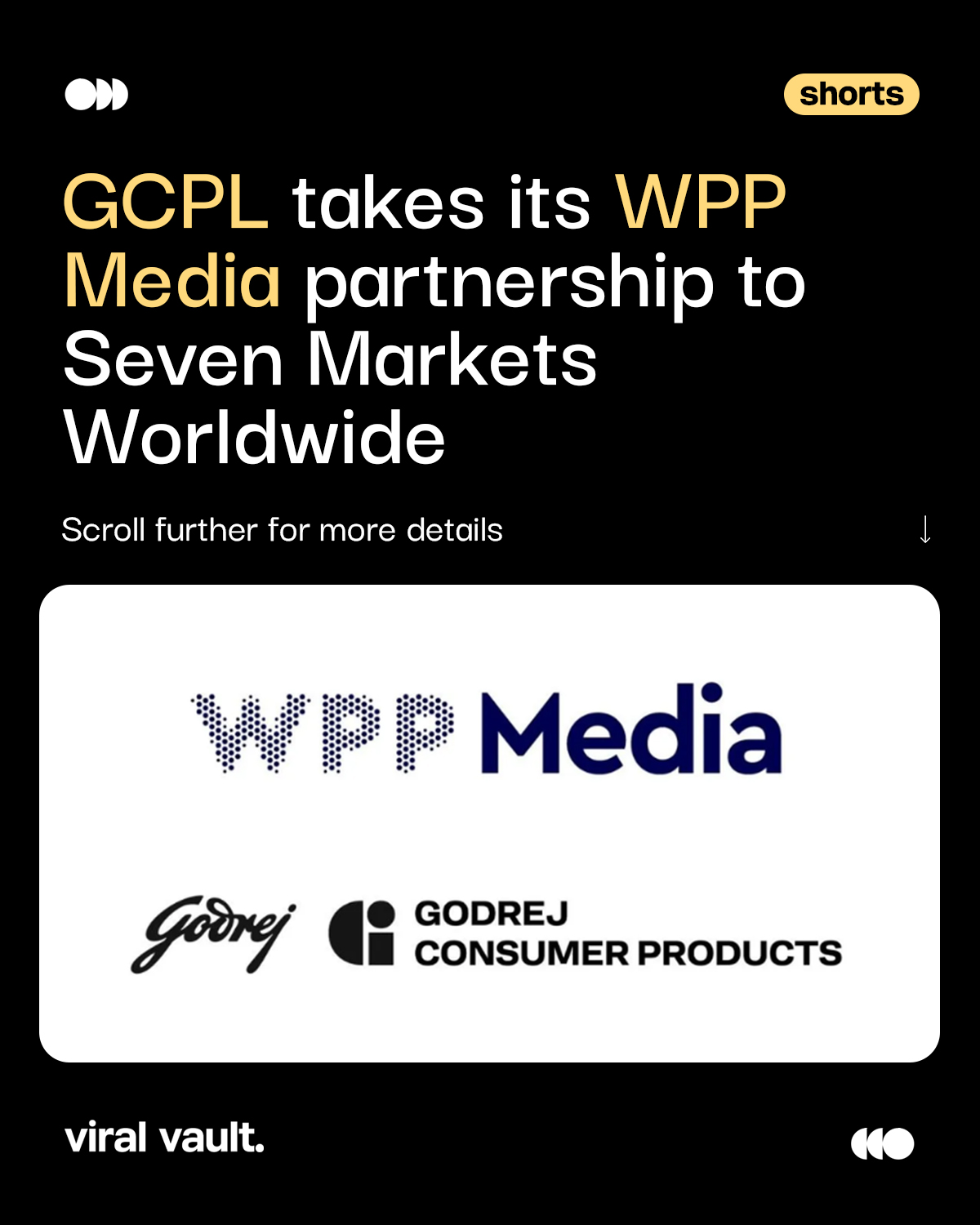 GCPL is taking its media partnership global. 

Godrej Consumer Products (GCPL) has expanded its partnership with WPP Media across seven international markets - Indonesia, Bangladesh, Sri Lanka, South Africa, Nigeria, Argentina and Chile.

The move brings GCPL’s overseas media operations under one agency group, building on EssenceMediacom’s India mandate since 2025.

With global scale, local market expertise, data and technology coming together, the partnership aims to create more connected media strategies and support GCPL’s international growth.

One partnership. Seven markets. A bigger global media play.

#GCPL #WPPMedia #EssenceMediacom #MediaPartnership #ViralVaultIndia 

[ GCPL WPP Media partnership, Godrej Consumer Products media mandate, WPP Media global partnership, GCPL international expansion, EssenceMediacom GCPL, global media agency, FMCG media strategy, international media operations, global marketing partnership, GCPL marketing ]