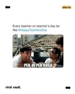 Some lessons stayed way longer than the syllabus did. Happy Teacher's Day to the ones who shaped us without even trying. 

#TeachersDay  #TeachersDay2026 #DailyMemes #FunnyMeme #ViralVaultIndia