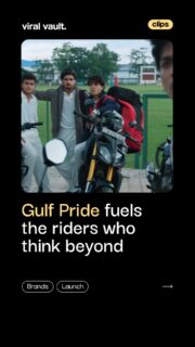 Your bike has a CC limit. Your ambition doesn’t. 

Gulf Pride, with MS Dhoni, is challenging the way we think about performance with its new campaign, ‘Kuch Behad Kar.’

Built around the powerful thought “Sapna CC dekh kar nahi aata,” the campaign celebrates India’s new-age riders who refuse to let their bike’s engine size, resources or circumstances define how far they can go.

Created by Curativity, the 360° campaign brings this idea to life across TV, digital, social, retail and on-ground activations, with #BehadStories set to spotlight real riders and dreamers who embody limitless ambition.

Because big dreams don’t need a big engine.

#GulfPride #GulfOil #MSDhoni #Dhoni #KuchBehadKar #BehadStories #ViralVaultIndia 

[ Gulf Pride new campaign, Gulf Oil MS Dhoni campaign, Kuch Behad Kar campaign, Gulf Pride Dhoni ad, Gulf Oil advertising campaign, MS Dhoni brand campaign, Gulf Pride engine oil, Gulf Oil new ad, Sapna CC dekh kar nahi aata, Curativity Gulf Pride campaign, Behad Stories ]