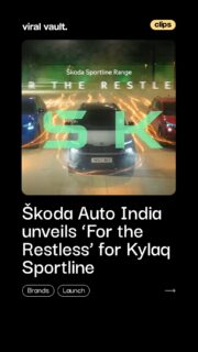 What does restlessness look like behind the wheel?

Škoda Auto India and BBH India bring that energy to life with ‘For the Restless’, a new integrated campaign for the Kylaq Sportline.

The campaign celebrates a generation that refuses to follow the usual path, using a high-energy film driven by anticipation, movement and Khasi rap to capture the thrill of the Sportline.

Now live across digital, television, print and outdoor, the campaign puts the sportier side of the Kylaq in focus.

#Skoda #SkodaIndia #SkodaKylaq #KylaqSportline #ForTheRestless #BBHIndia #ViralVaultIndia 

[ Škoda Kylaq Sportline campaign, For the Restless campaign, Škoda Auto India, BBH India, Škoda advertising campaign, Kylaq Sportline, automotive marketing, Indian advertising campaign ]