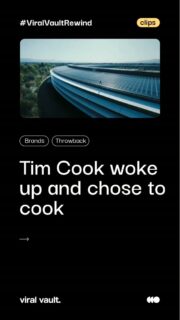 Tim Cook really cooked with this one. No product. No pitch. No words. Just Apple Park in all its cinematic glory - and somehow, that's the whole ad. Because Apple stopped selling phones a long time ago. Now they sell a feeling, a future, a vision you want to be part of. Minimal visuals, maximum impact. That's the Apple playbook - and honestly? It works every single time. Sometimes the smartest marketing move is showing nothing... and letting the world stop scrolling anyway.
#IndianMarketing #BrandStorytelling #AdvertisingGenius #CultAds #ViralVaultIndia