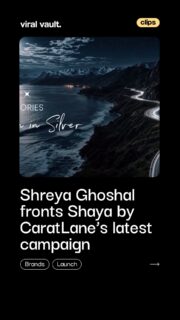 From childhood payals to silver jewellery that tells a story, Shreya Ghoshal’s latest brand association comes with a personal touch.

Shaya by CaratLane has named Shreya Ghoshal as its brand ambassador as the silver jewellery brand celebrates eight years.

The association features in ‘Stories Written in Silver’, a campaign exploring how silver jewellery becomes part of everyday style, personal expression and the little moments that stay with us.

With 925 silver designs spanning ethnic and everyday wear, Shaya is also looking to expand its presence to 400 CaratLane stores by the end of the financial year.

#ShayaByCaratLane #ShreyaGhoshal #CaratLane #StoriesWrittenInSilver #ViralVaultIndia

[ Shaya by CaratLane Shreya Ghoshal, Shreya Ghoshal brand ambassador, Stories Written in Silver campaign, Shaya eighth anniversary, silver jewellery campaign, CaratLane marketing news, celebrity brand endorsement, Indian jewellery brands ]