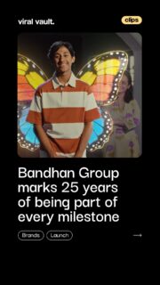 25 years of dreams, milestones, and success stories - with Bandhan by your side.

Bandhan Group marks its 25-year journey with ‘Bandhan Kaamyabi Ka’, celebrating the financial moments that shape lives - from earning the first salary and buying a home to building wealth and growing a business. The campaign brings Bandhan’s financial services together under one unified identity, reflecting its vision for a future-ready financial ecosystem.

#BandhanGroup #BandhanKaamyabiKa #Bandhan25Years #FinancialServices #ViralVaultIndia 

[ Bandhan Group campaign, Bandhan Kaamyabi Ka, Bandhan 25 years, financial services campaign, Bandhan Group new campaign, financial milestones, Indian brand campaigns, finance marketing, advertising campaign, financial ecosystem ]