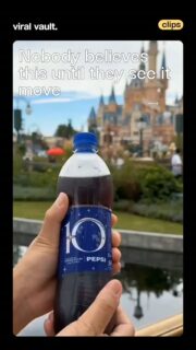 No screen. No battery. Just pure packaging magic. For Shanghai Disneyland's anniversary, Pepsi turned its bottle into an animated experience - a clever moiré-effect label that makes Mickey appear to move as you turn it. Proof that great design doesn't need tech, just genius thinking. 

#PepsiXDisney #PackagingDesign #MoiréMagic #CreativeMarketing #viralvaultindia 

[ShanghaiDisneyland DesignThatMoves SmartPackaging]