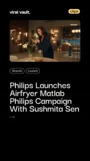 Philips has launched its new campaign 'Airfryer Matlab Philips', featuring Sushmita Sen as brand ambassador, celebrating the brand's decade-long journey as the inventor and No.1 airfryer brand in India. The film taps into everyday decision fatigue - showing how one choice, unlike most, needs zero deliberation: Philips. With Chef Ranveer Brar continuing as ambassador and the campaign conceptualised by WillBe Done, Philips reaffirms its ambition to bring airfrying into every Indian kitchen this festive season. 

#AirfryerMatlabPhilips #Philips #SushmitaSen #RanveerBrar #viralvaultindia 

[IndianAdvertising FestiveCampaign marketingCampaign ViralReels Trending AdvertisingIndia]