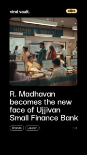 Ujjivan Small Finance Bank is making “Small” a thing of the past.

The bank has named R. Madhavan as its brand ambassador and launched ‘Nothing Small About Us’, a campaign spotlighting its growing scale, reach and diverse banking offerings.

The campaign will roll out across TV, print, digital, OTT/CTV, OOH, social media and Ujjivan’s branch network.

#UjjivanSFB #NothingSmallAboutUs #RMadhavan #BrandAmbassador #ViralVaultIndia 

[ Ujjivan Small Finance Bank, R Madhavan brand ambassador, Nothing Small About Us campaign, Ujjivan SFB campaign, banking advertising campaign, financial services marketing, brand ambassador campaign, India marketing news ]