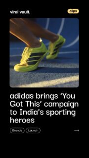 adidas rallies behind India’s athletes with its new ‘You Got This’ campaign ahead of the Asian Games and Asian Para-Games 2026. Featuring Kartik Karkera, Lovlina Borgohain, Sumit Antil and Simran Sharma, the campaign celebrates the voices and encouragement that fuel athletes across India.

#Adidas #YouGotThis #AdidasIndia #AsianGames2026 #AsianParaGames2026 #ViralVaultIndia 

[ adidas You Got This campaign, adidas India campaign, Asian Games 2026, Indian athletes, sports marketing campaign, adidas athletes, Asian Para-Games 2026 ]