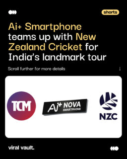 Ai+ Smartphone is taking its brand into the cricket arena.

Ai+ Smartphone has partnered with New Zealand Cricket as the Powered By Partner for India’s upcoming tour of New Zealand.

The 12-match tour will feature five T20Is, five ODIs and two Tests, beginning October 22, 2026. The partnership gives Ai+ an integrated presence across all three formats while connecting the brand with cricket audiences across India and New Zealand.

The association also comes during 100 years of sporting ties between India and New Zealand, adding another layer to the partnership.

#AiPlus #AiPlusSmartphone #NewZealandCricket #INDvsNZ #ViralVaultIndia 

[ Ai+ Smartphone New Zealand Cricket partnership, Ai+ Smartphone cricket sponsorship, India vs New Zealand 2026, Ai+ Smartphone Powered By Partner, New Zealand Cricket partnership, sports marketing India, cricket brand partnerships ]
